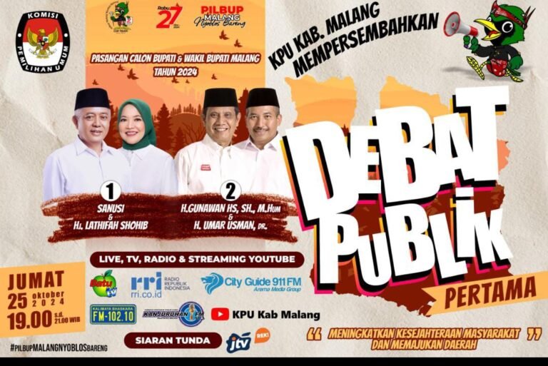 Read more about the article Debat Perdana Calon Bupati Malang: Paparkan Visi, Misi, dan Program untuk Masa Depan Kabupaten